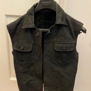 Suede vest with fringe - no longer fits